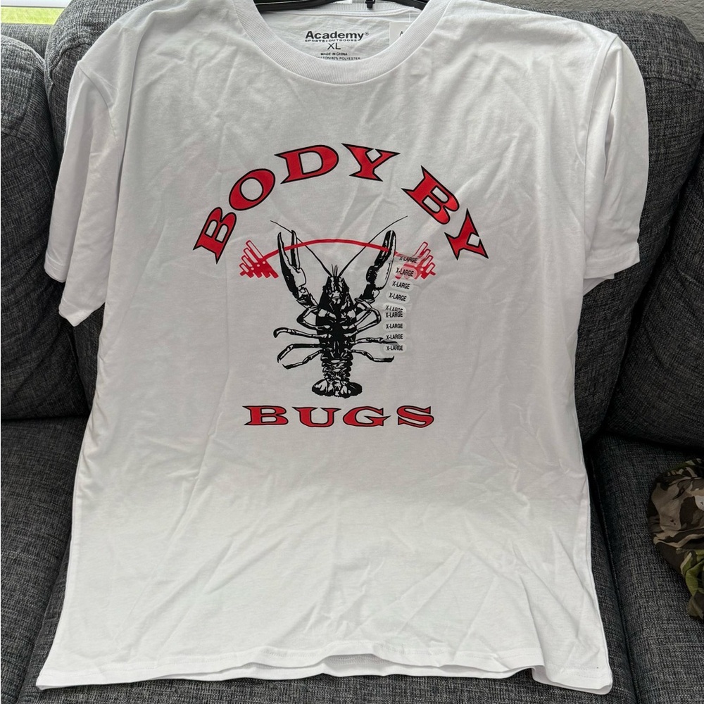 Academy Crawfish Gym T-shirt.